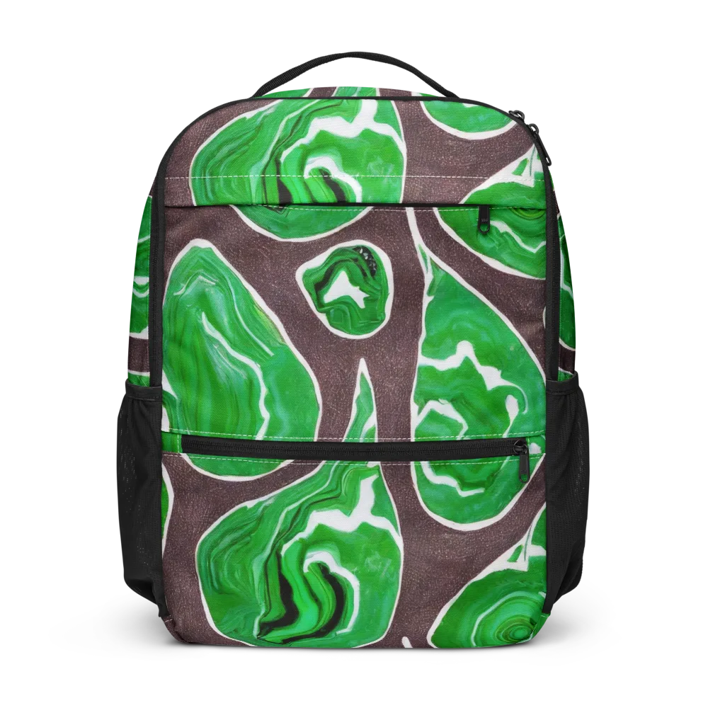 Emerald Marbling on Utility Backpack — Front