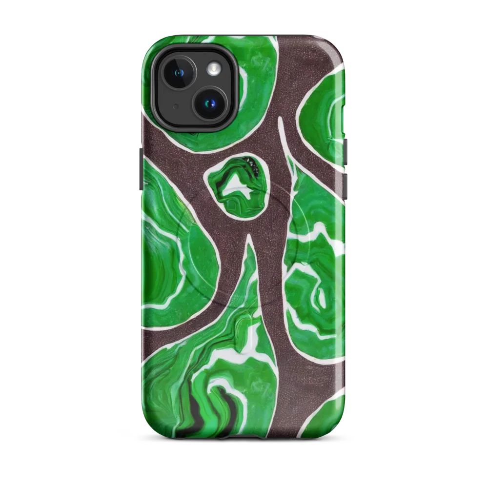 Emerald Marbling on MagSafe Tough Case for iPhone® — Front