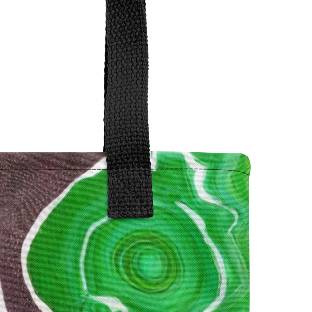 Emerald Marbling on Tote Bag — Product details
