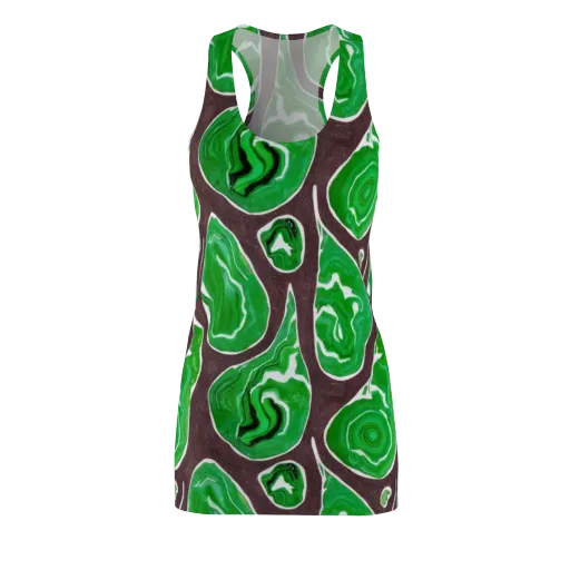 Emerald Marbling on a Racerback Dress