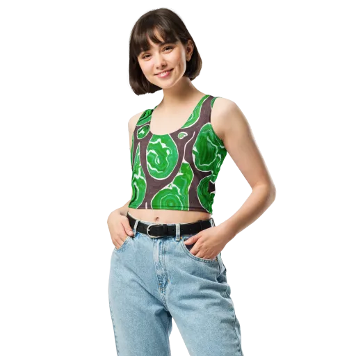 Emerald Marbling on a Crop Top