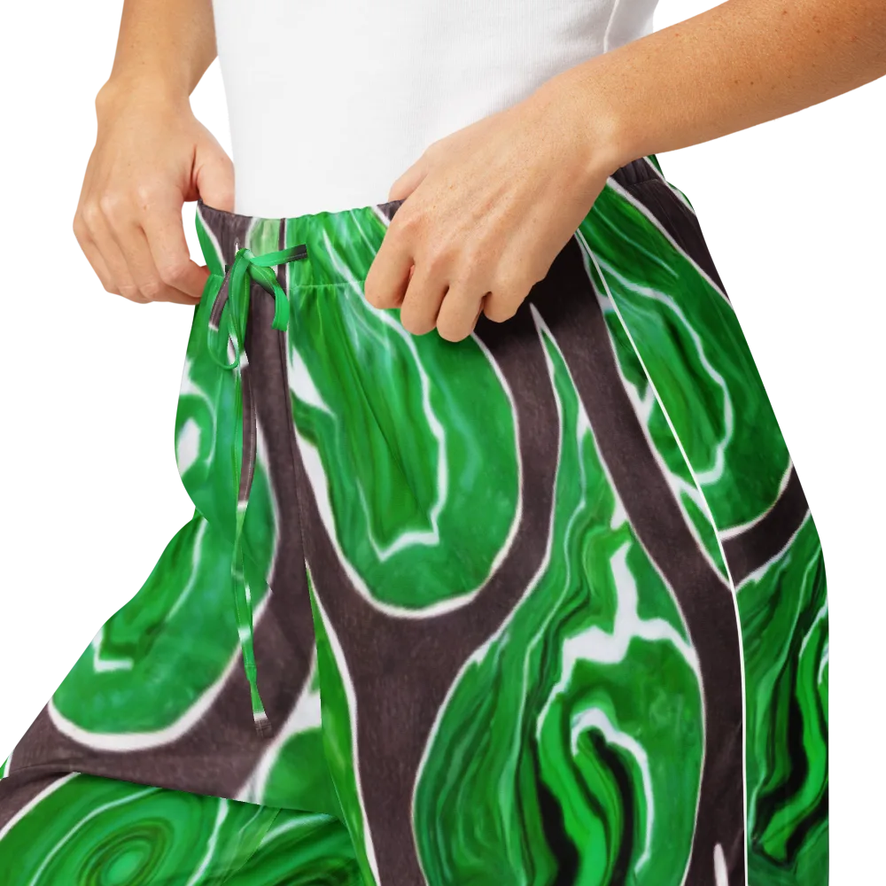 Emerald Marbling on Women's Pajama Pants — Product details