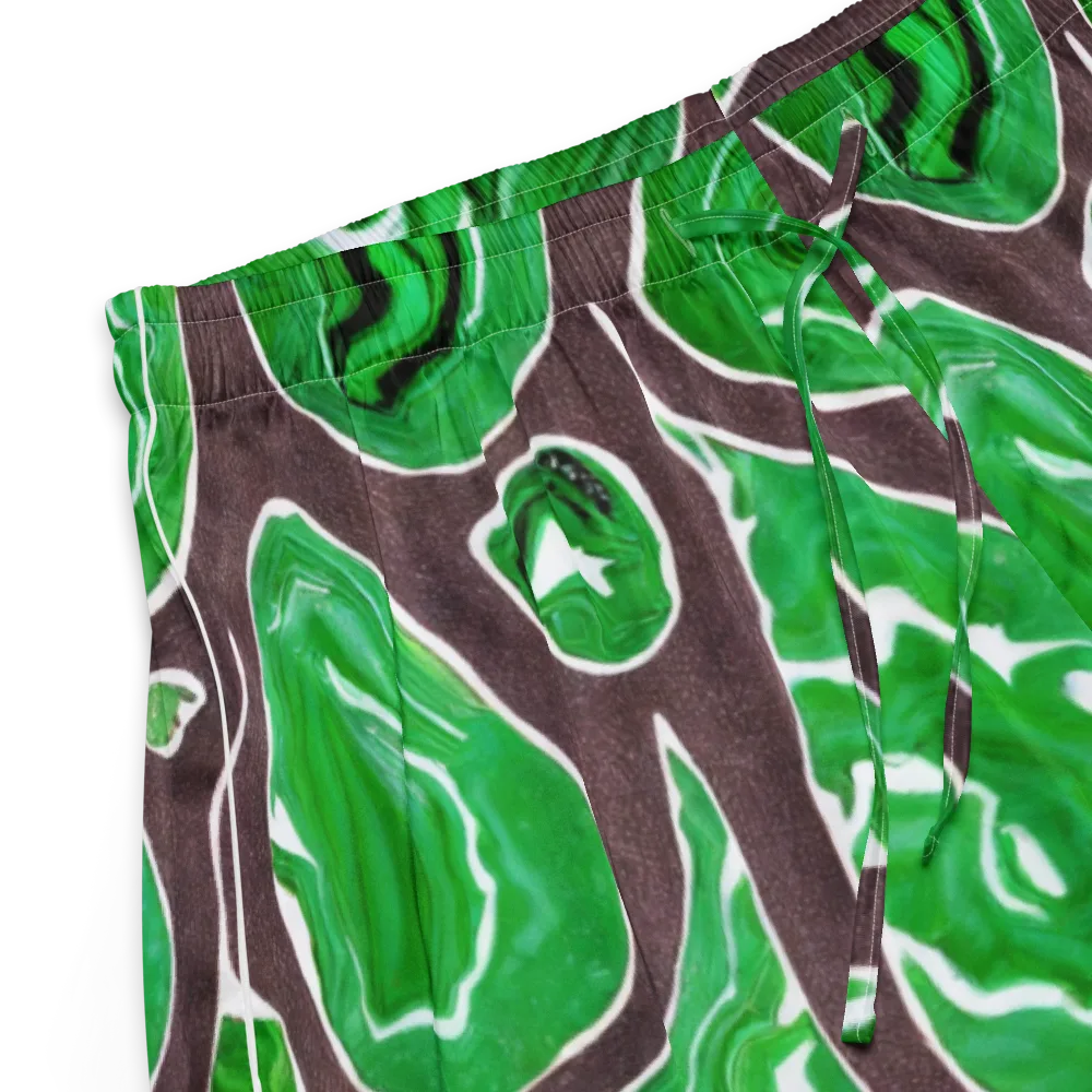 Emerald Marbling on Women's Pajama Shorts — Product details