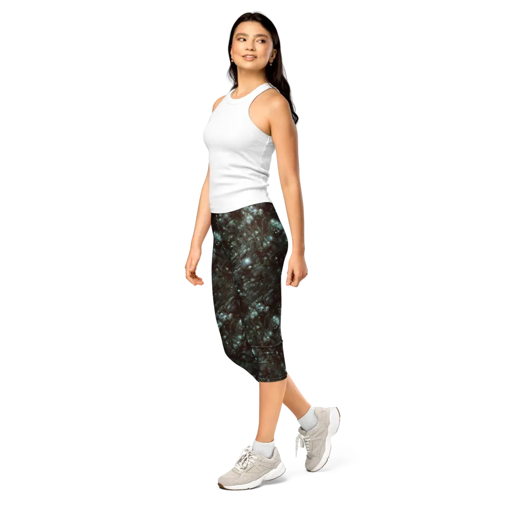 Tidal Relic on Capri Leggings — Left Front