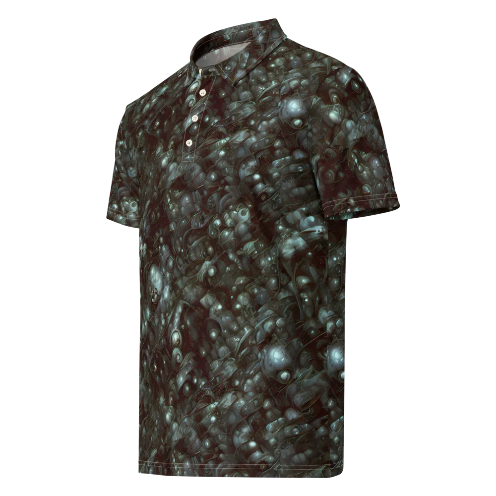 Tidal Relic on Men's Slim Fit Polo Shirt — Left Front