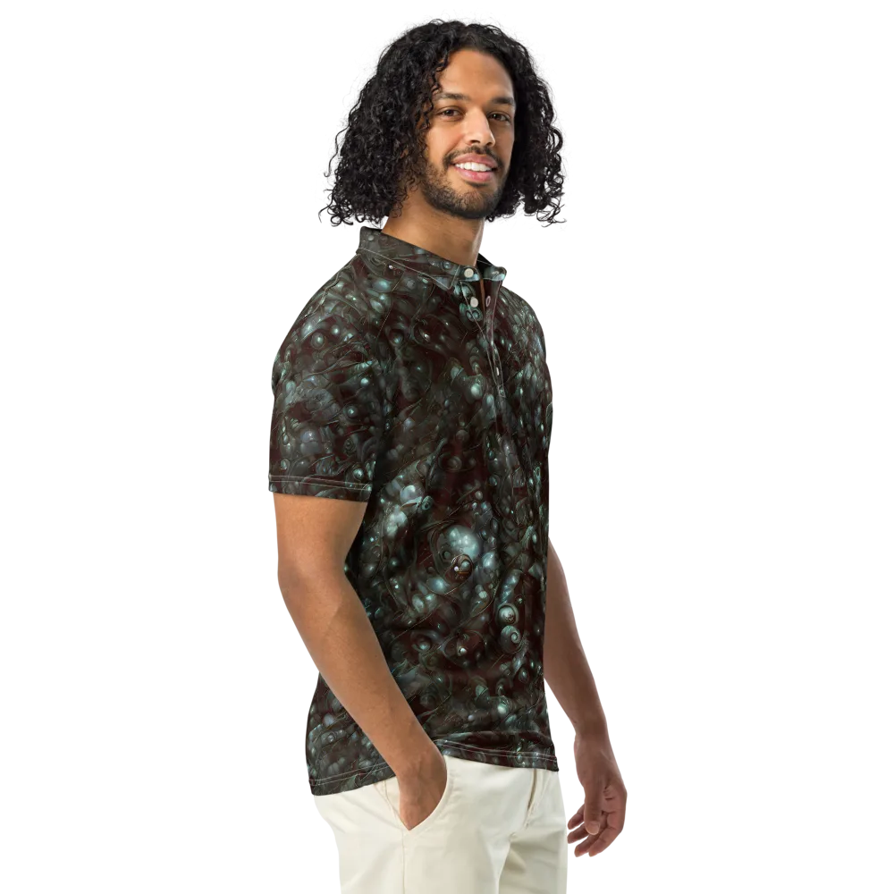 Tidal Relic on Men's Slim Fit Polo Shirt — Right Front