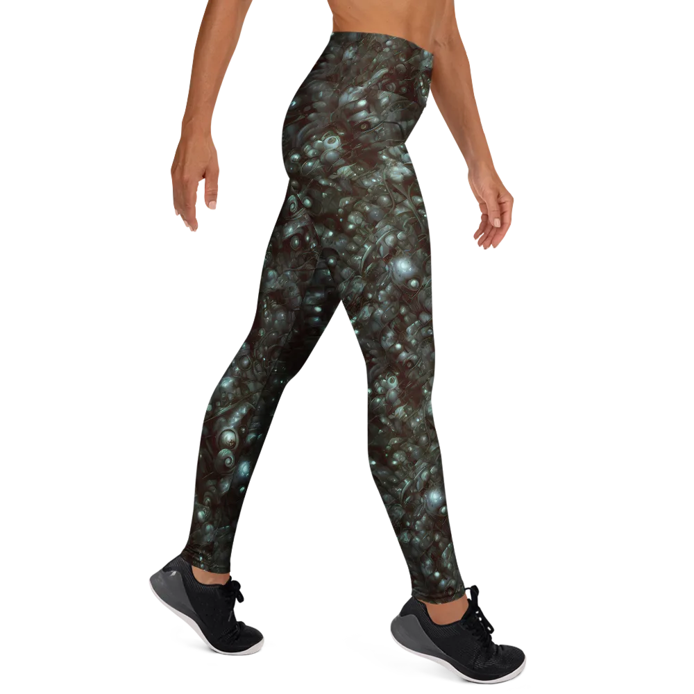 Tidal Relic on Yoga Leggings — Right