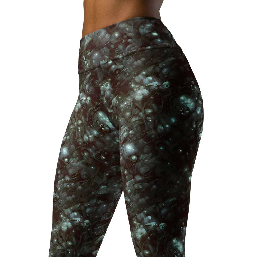 Tidal Relic on Yoga Leggings — Left Front