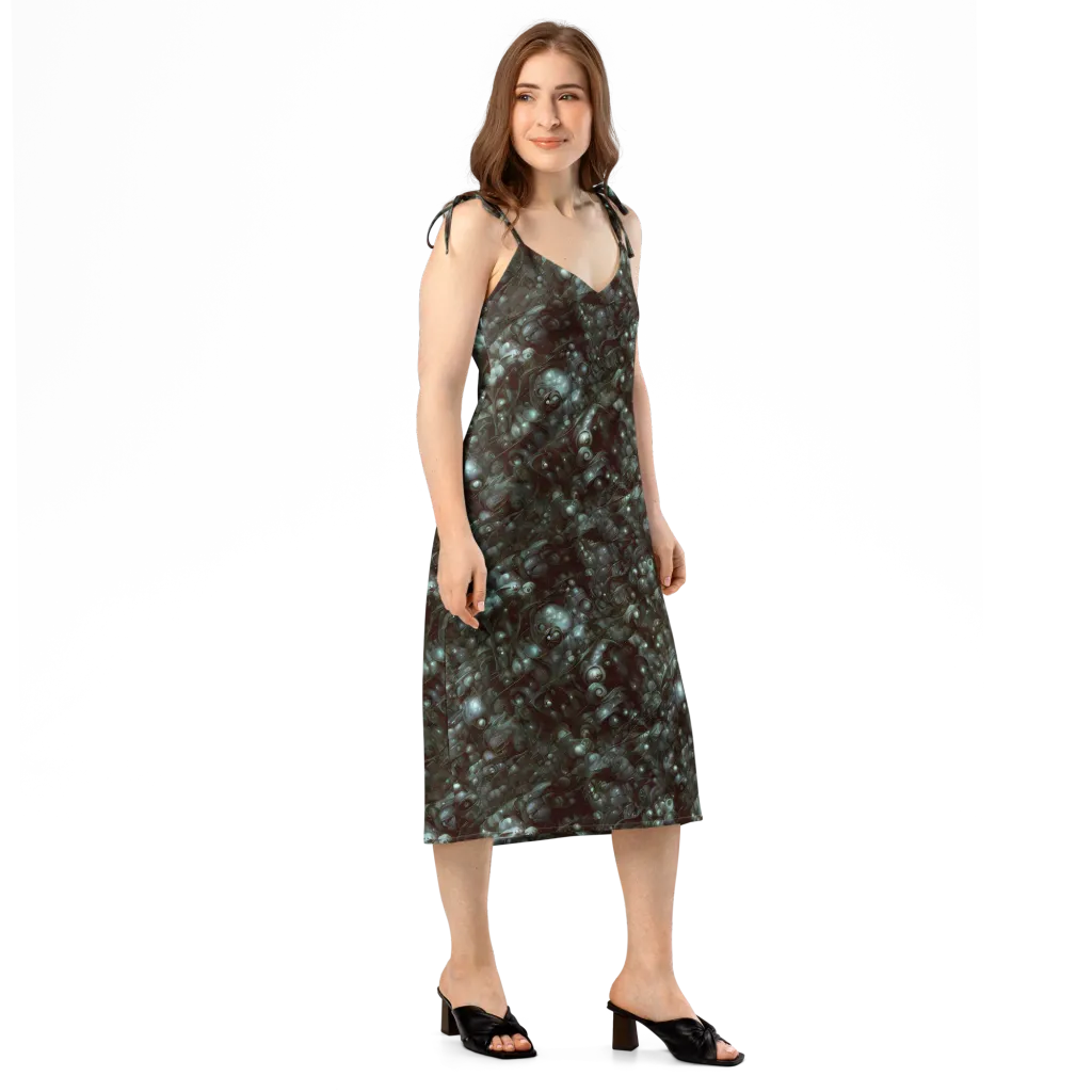 Tidal Relic on Slip Dress — Right Front