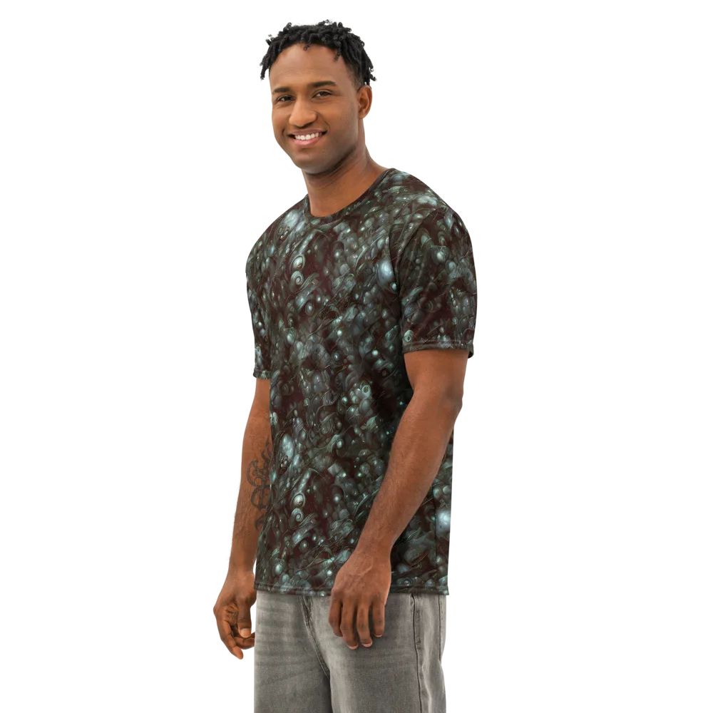 Tidal Relic on Men's Cotton Crew Neck T-Shirt — Left Front