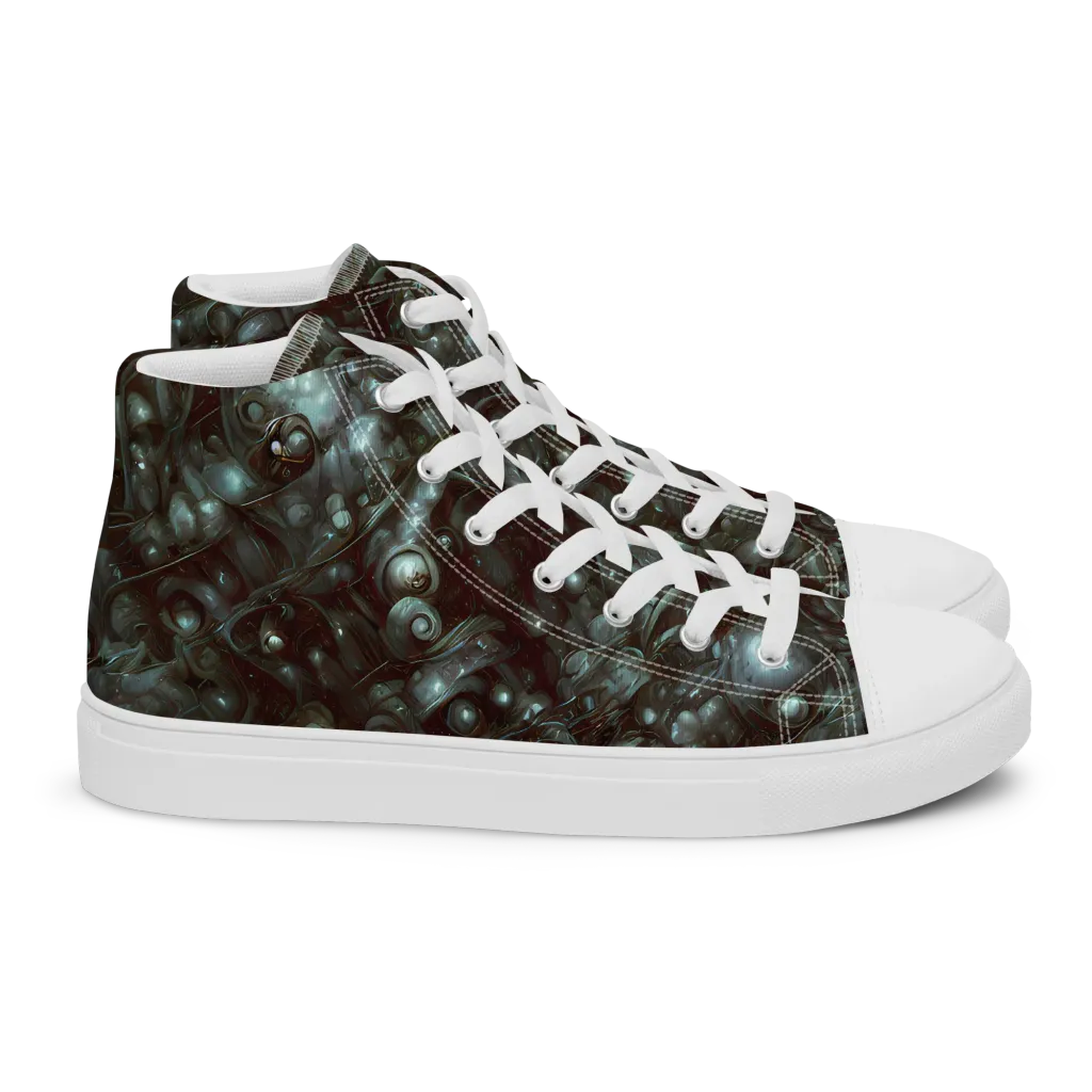 Tidal Relic on Women's High Top Canvas Shoes — Right