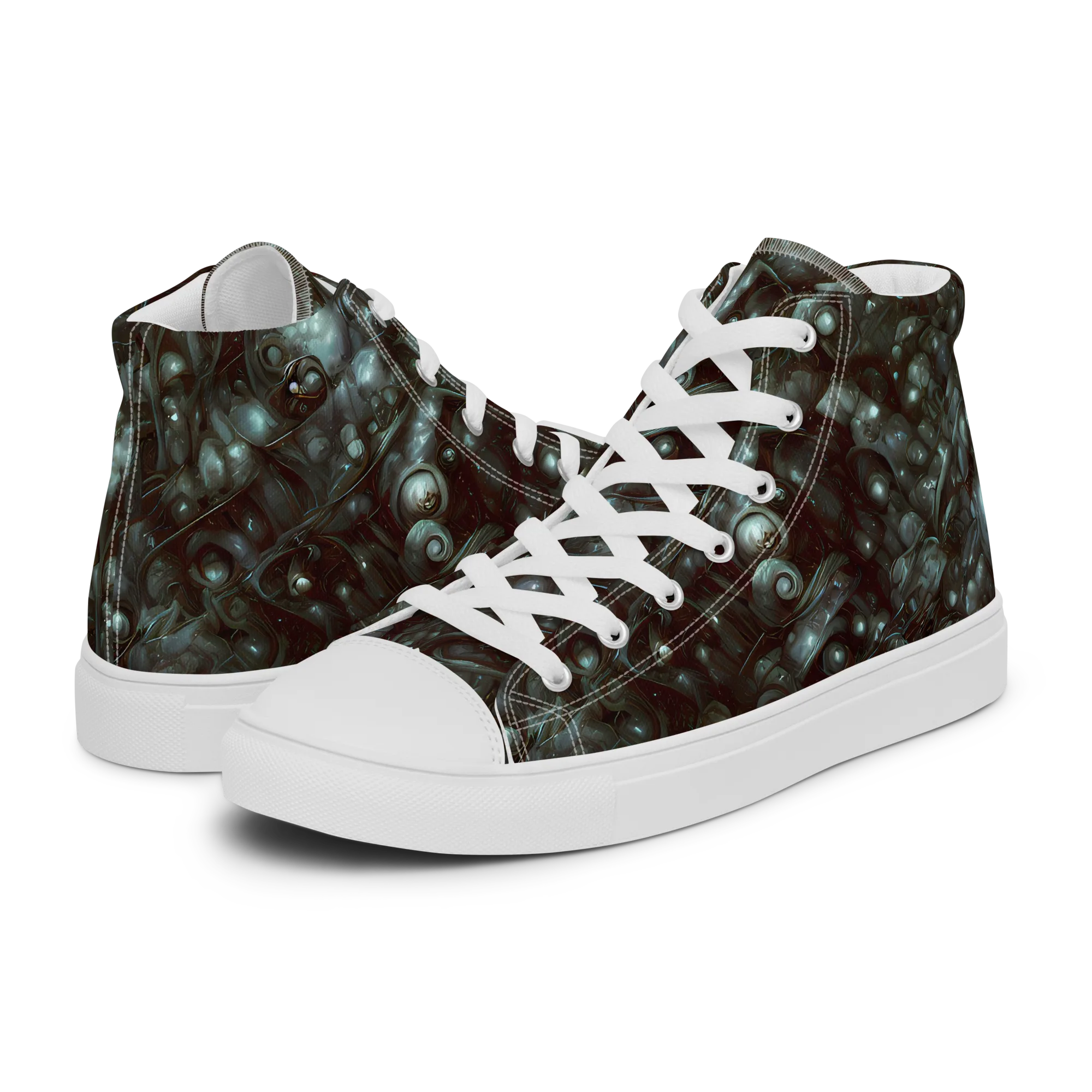 Tidal Relic on Women's High Top Canvas Shoes — Left