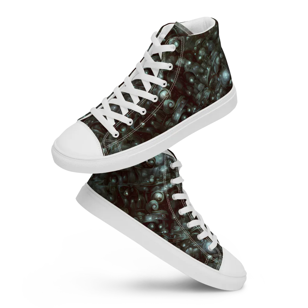 Tidal Relic on Women's High Top Canvas Shoes — Front