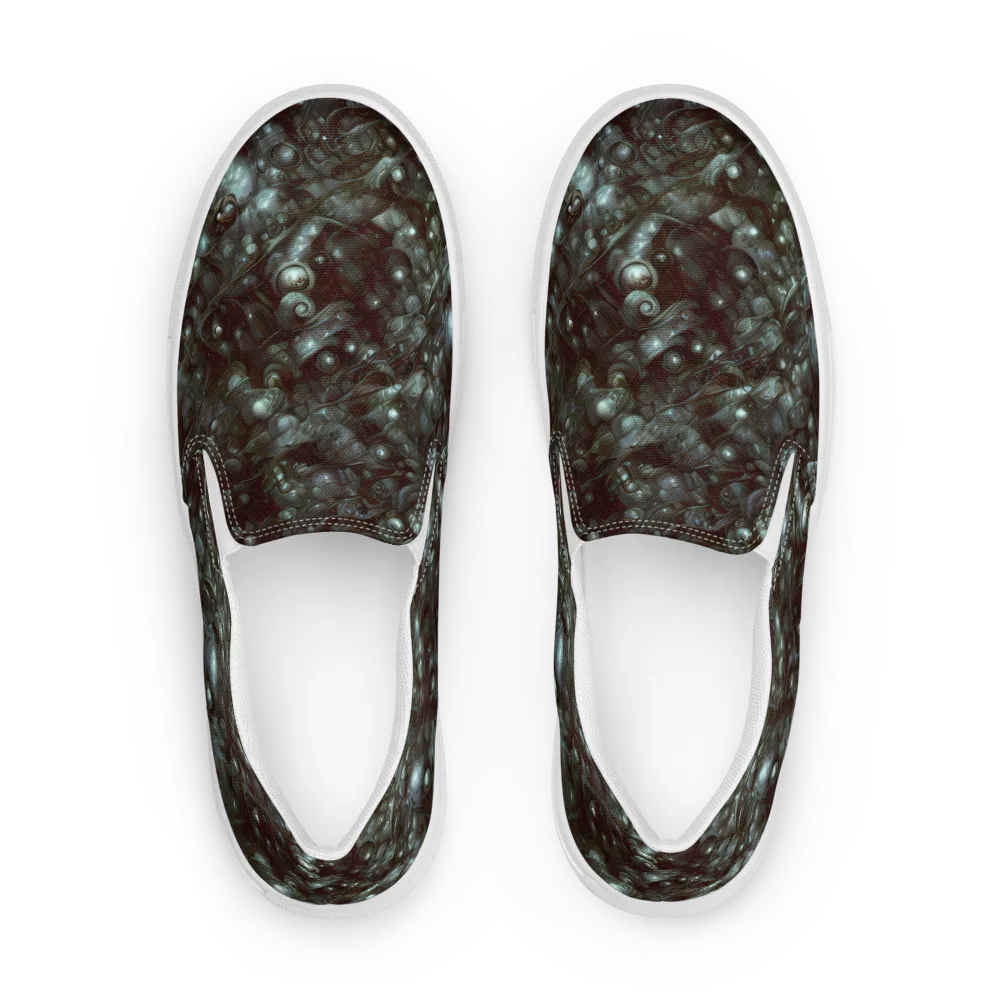 Tidal Relic on Men's Slip-On Canvas Shoes — Front