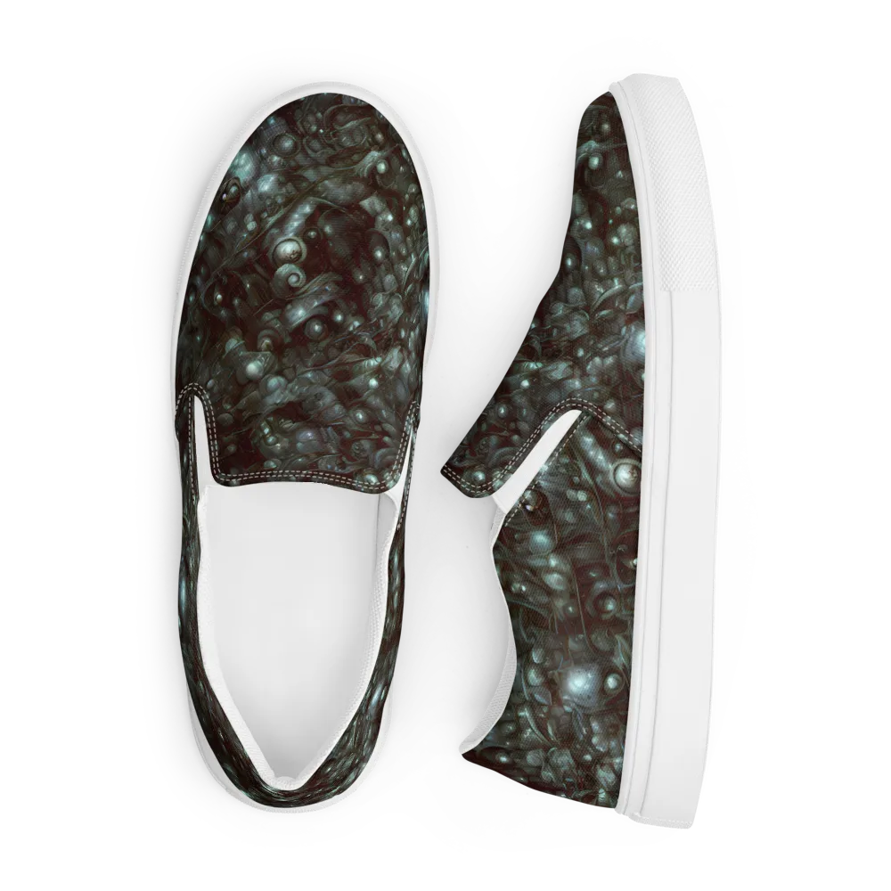 Tidal Relic on Men's Slip-On Canvas Shoes — Front