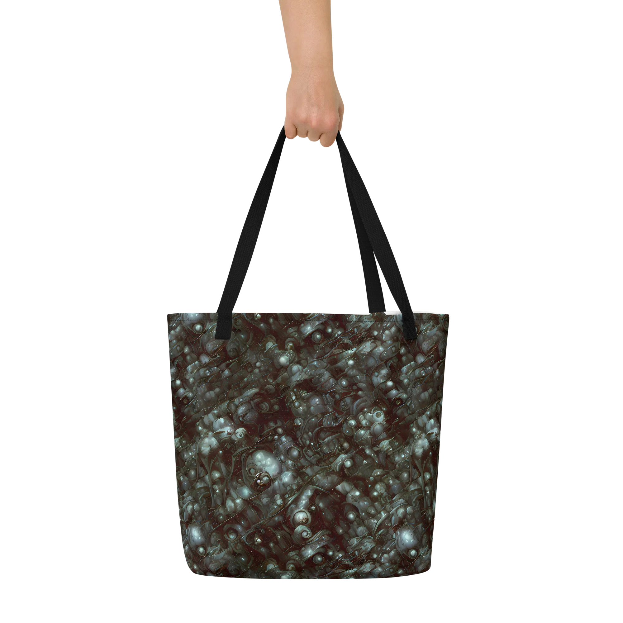 Tidal Relic on Large Tote Bag W/ Pocket — Front