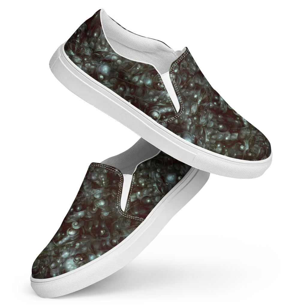 Tidal Relic on Women's Slip-On Canvas Shoes — Front
