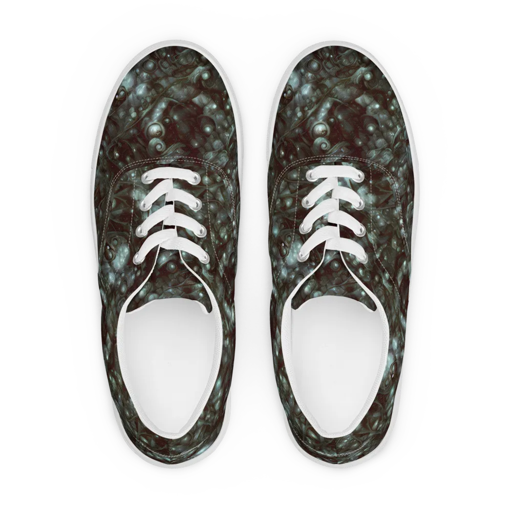 Tidal Relic on Men's Lace-Up Canvas Shoes — Front