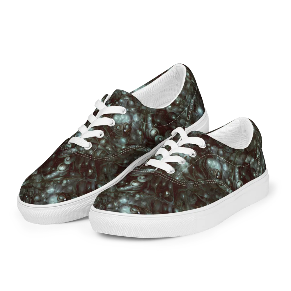 Tidal Relic on Men's Lace-Up Canvas Shoes — Left Front