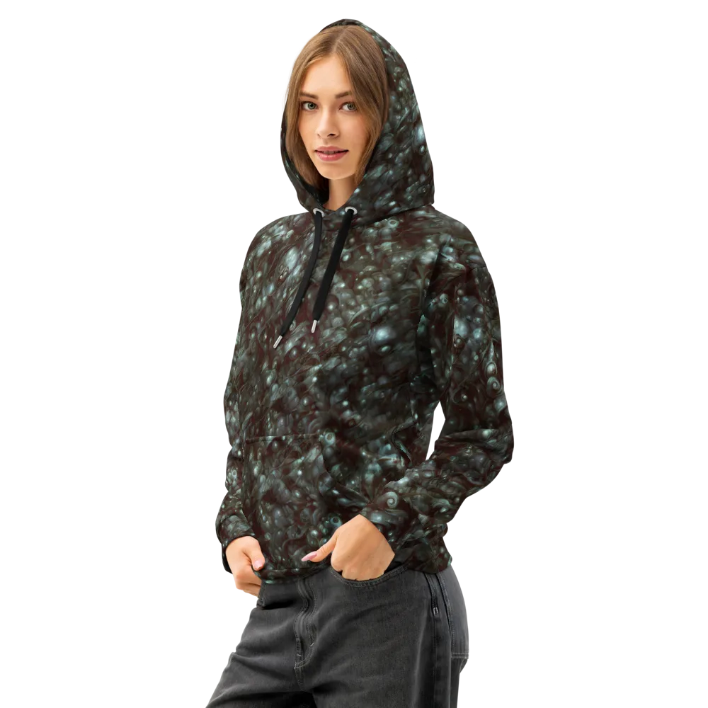 Tidal Relic on Cotton Hoodie — Left Front