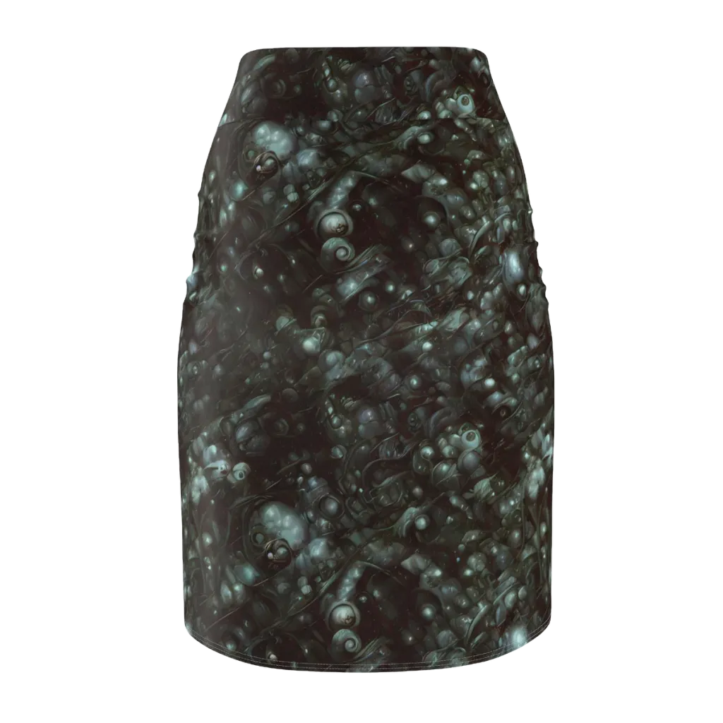 Tidal Relic on Pencil Skirt — Back