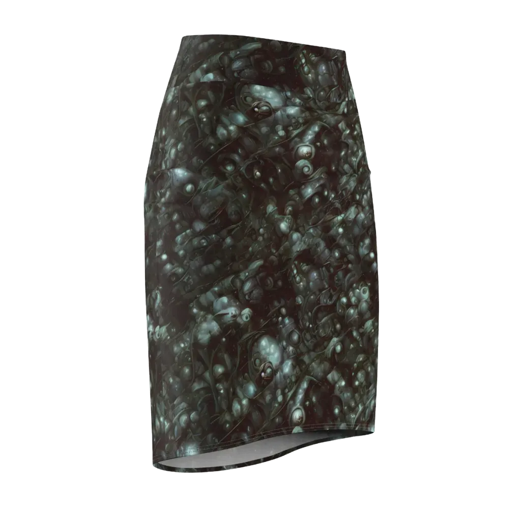 Tidal Relic on Pencil Skirt — Front Side