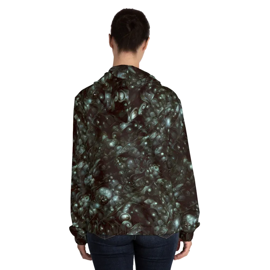 Tidal Relic on Women's Full-Zip Hoodie — Back On Person