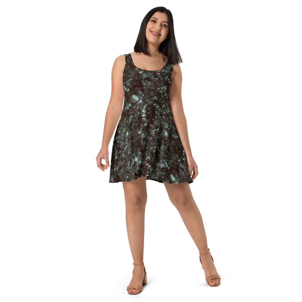 Tidal Relic on Skater Dress — Front