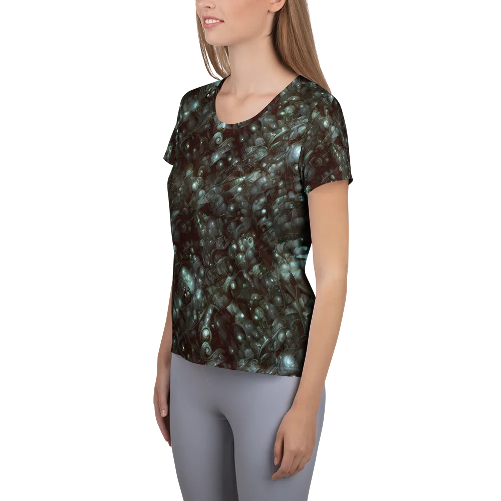 Tidal Relic on Women's Athletic T-Shirt — Left