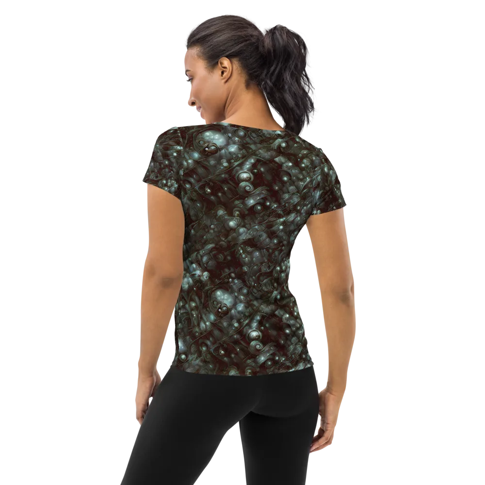 Tidal Relic on Women's Athletic T-Shirt — Back