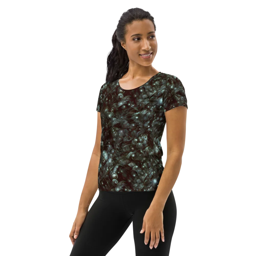 Tidal Relic on Women's Athletic T-Shirt — Left