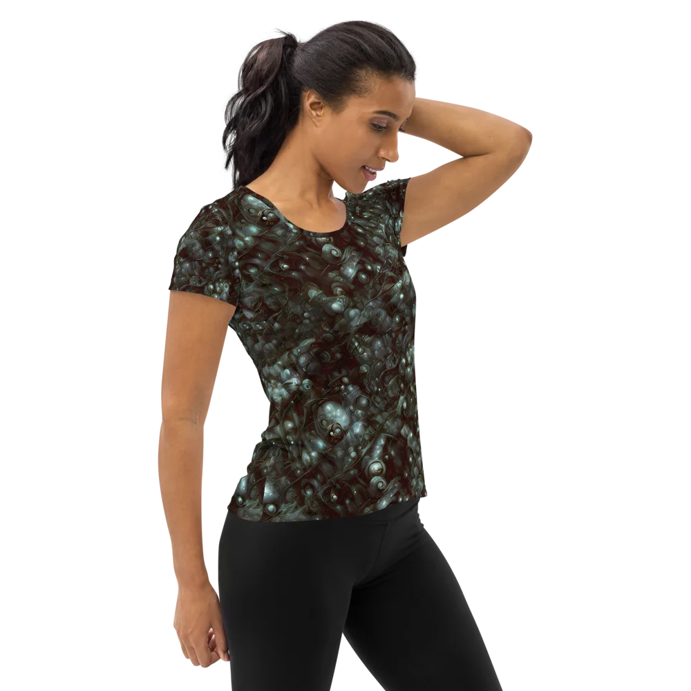 Tidal Relic on Women's Athletic T-Shirt — Right