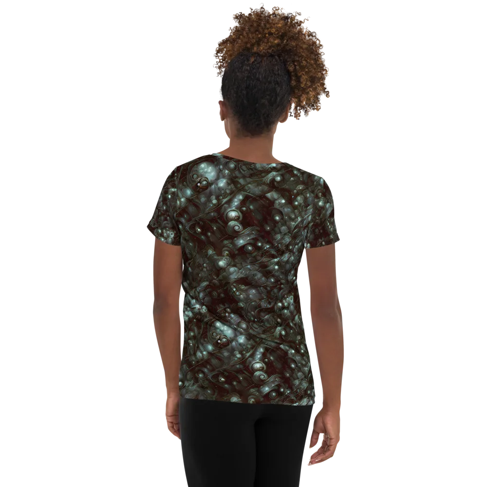 Tidal Relic on Women's Athletic T-Shirt — Back