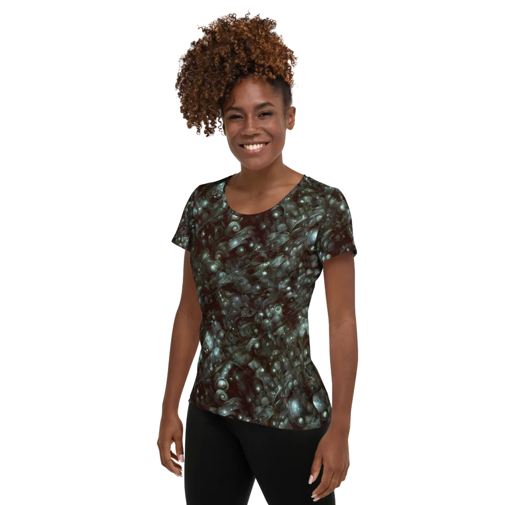 Tidal Relic on Women's Athletic T-Shirt — Left