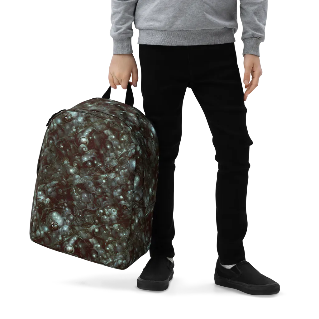 Tidal Relic on Minimalist Backpack — Zoomed-in