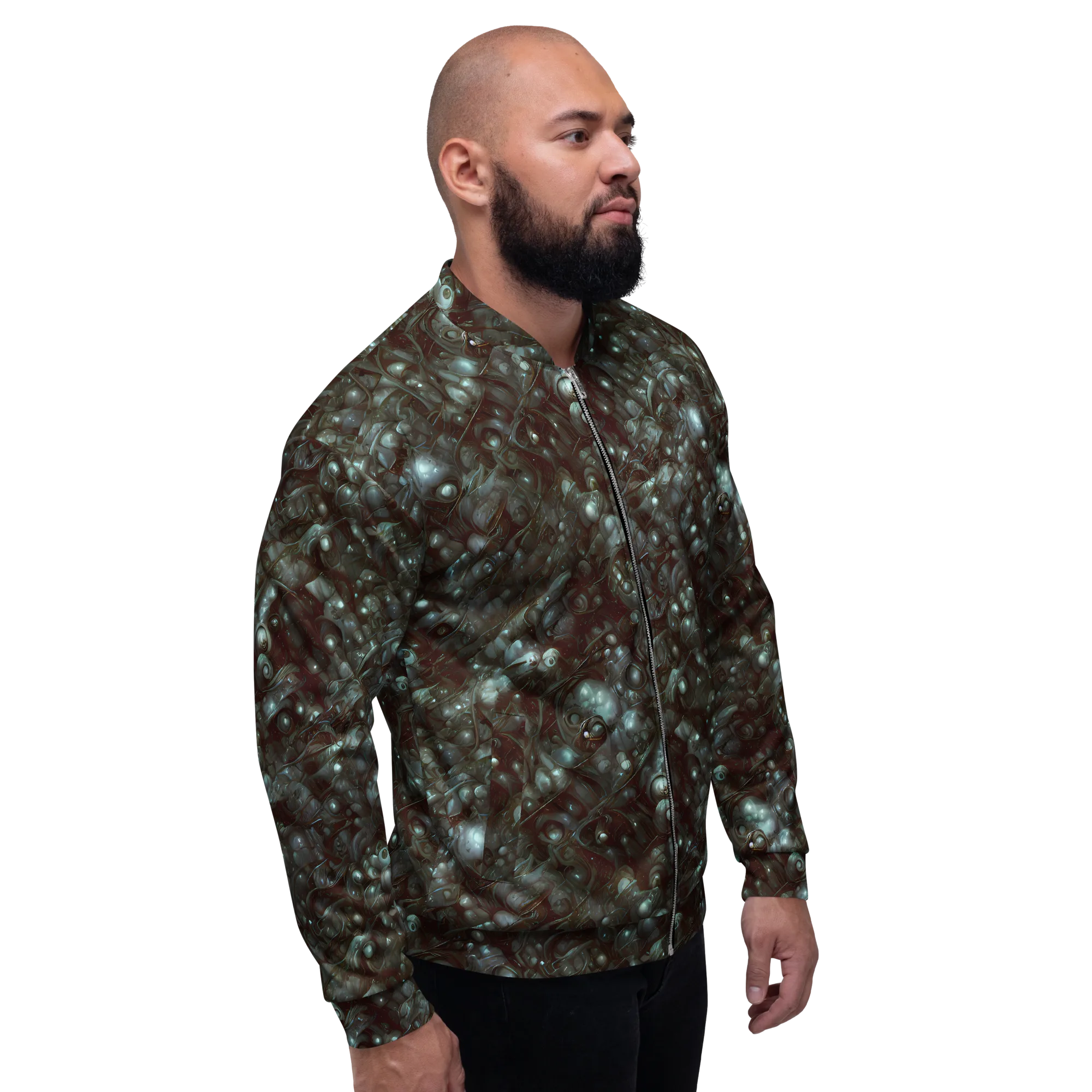 Tidal Relic on Bomber Jacket — Right