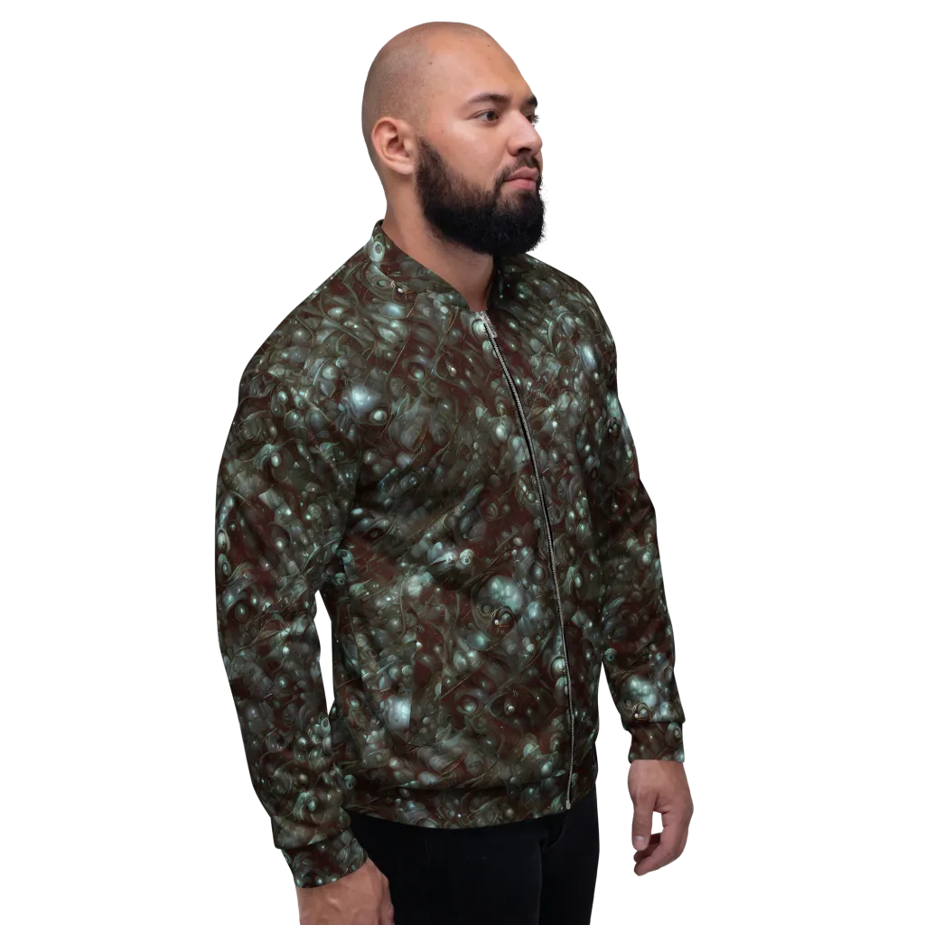 Tidal Relic on Bomber Jacket — Right