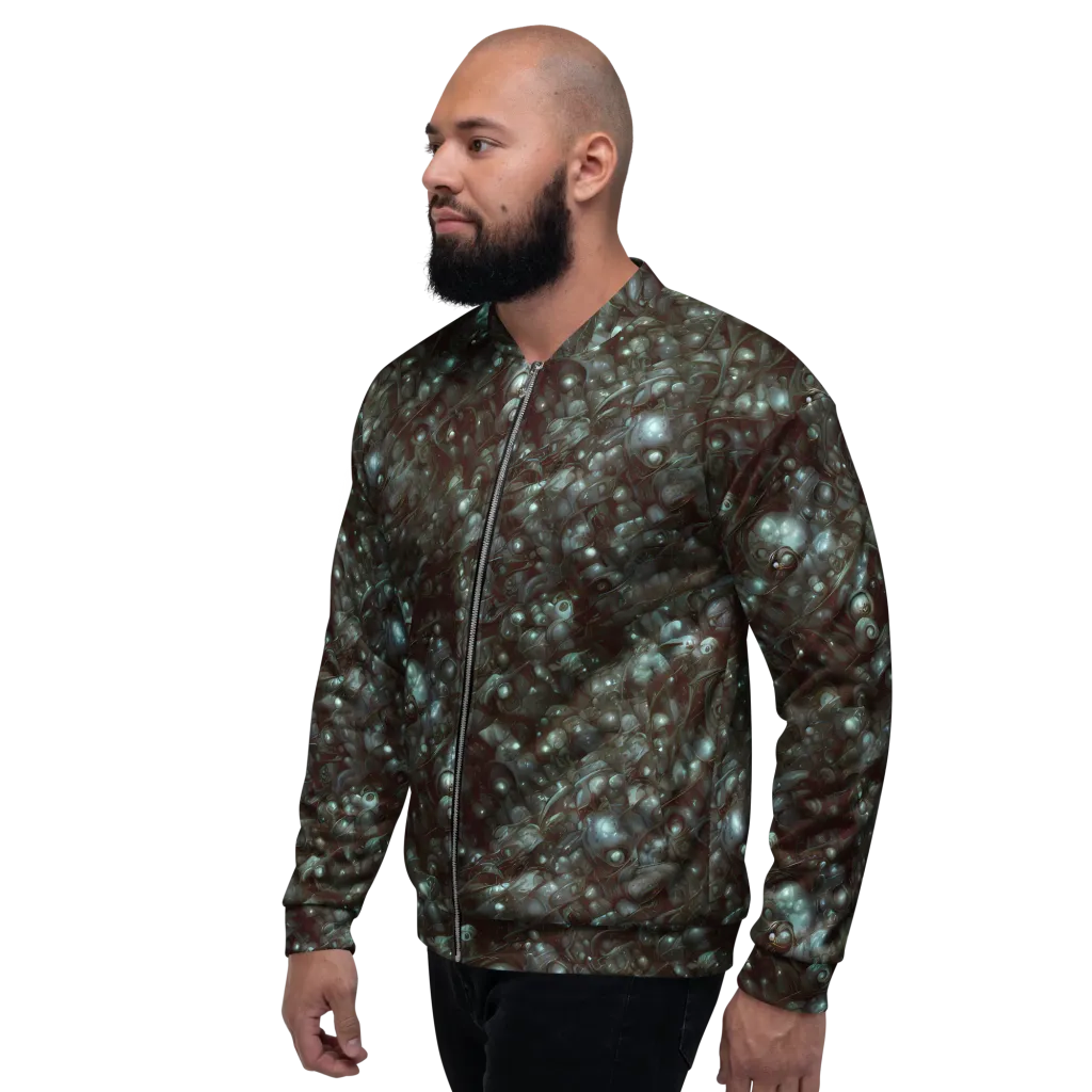 Tidal Relic on Bomber Jacket — Left