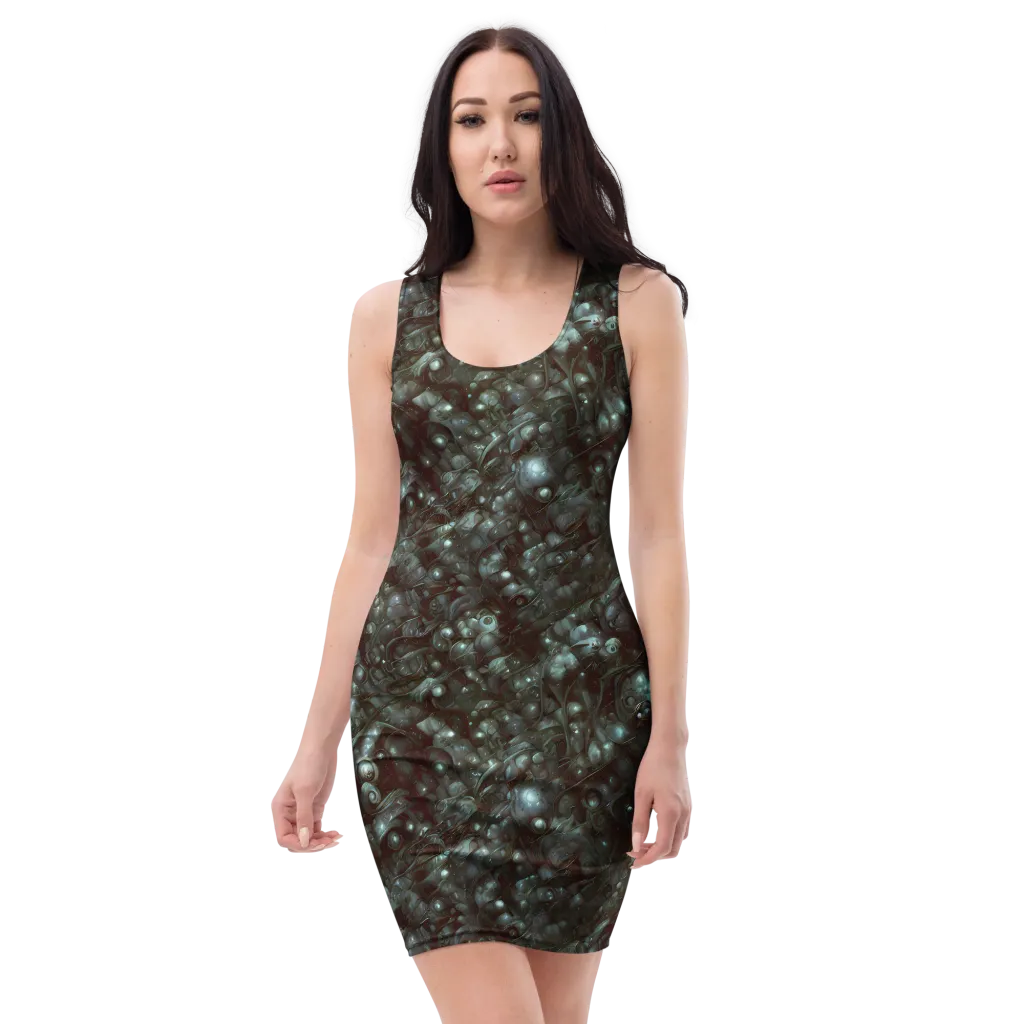 Tidal Relic on Bodycon Dress — Front