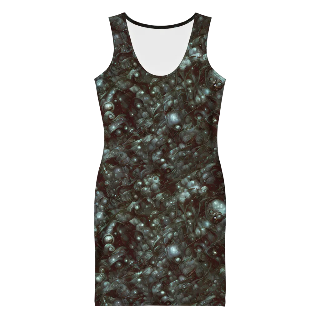 Tidal Relic on Bodycon Dress — Front