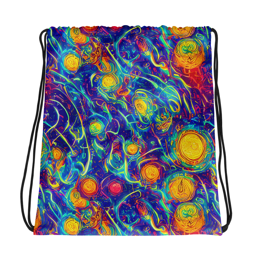 Cosmic Marigold on Drawstring Bag — Photo