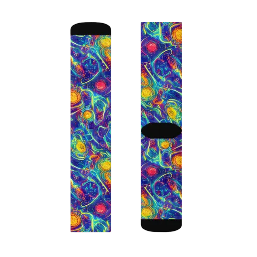 Cosmic Marigold on a Socks