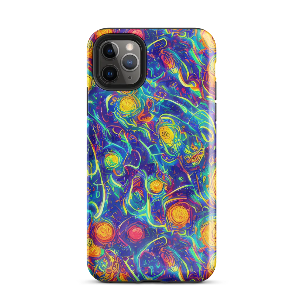 Cosmic Marigold on Tough Case for iPhone® — Front