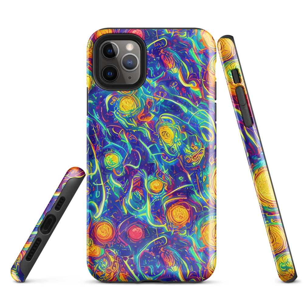 Cosmic Marigold on Tough Case for iPhone® — Front