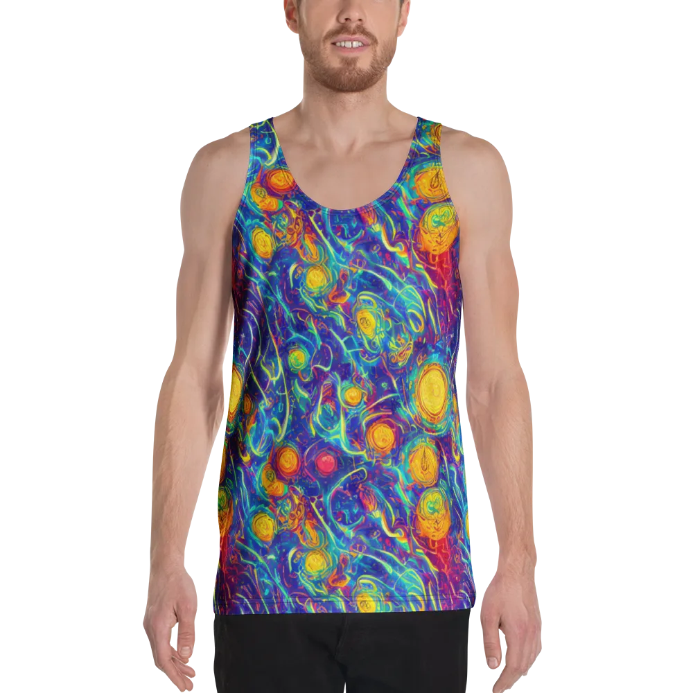 Cosmic Marigold on Men's Tank Top — Front
