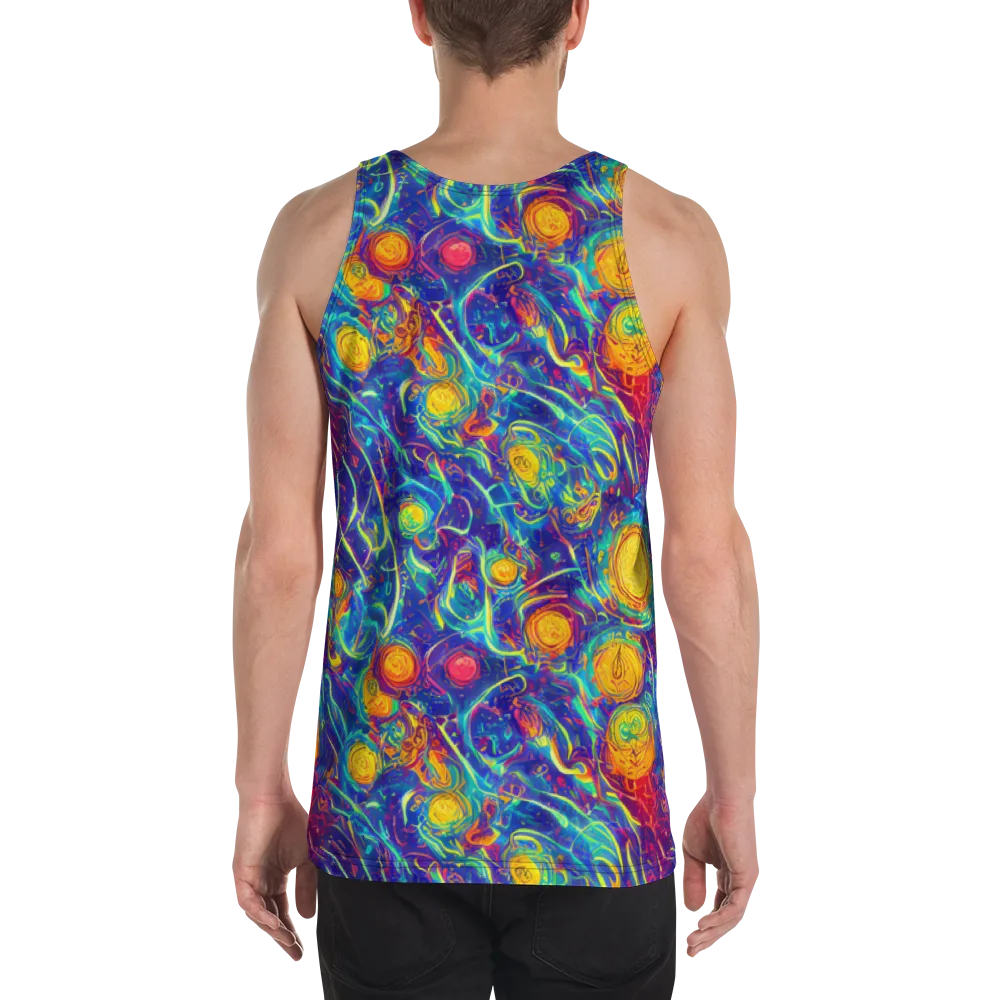 Cosmic Marigold on Men's Tank Top — Back