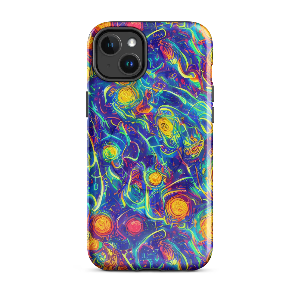 Cosmic Marigold on MagSafe Tough Case for iPhone® — Front