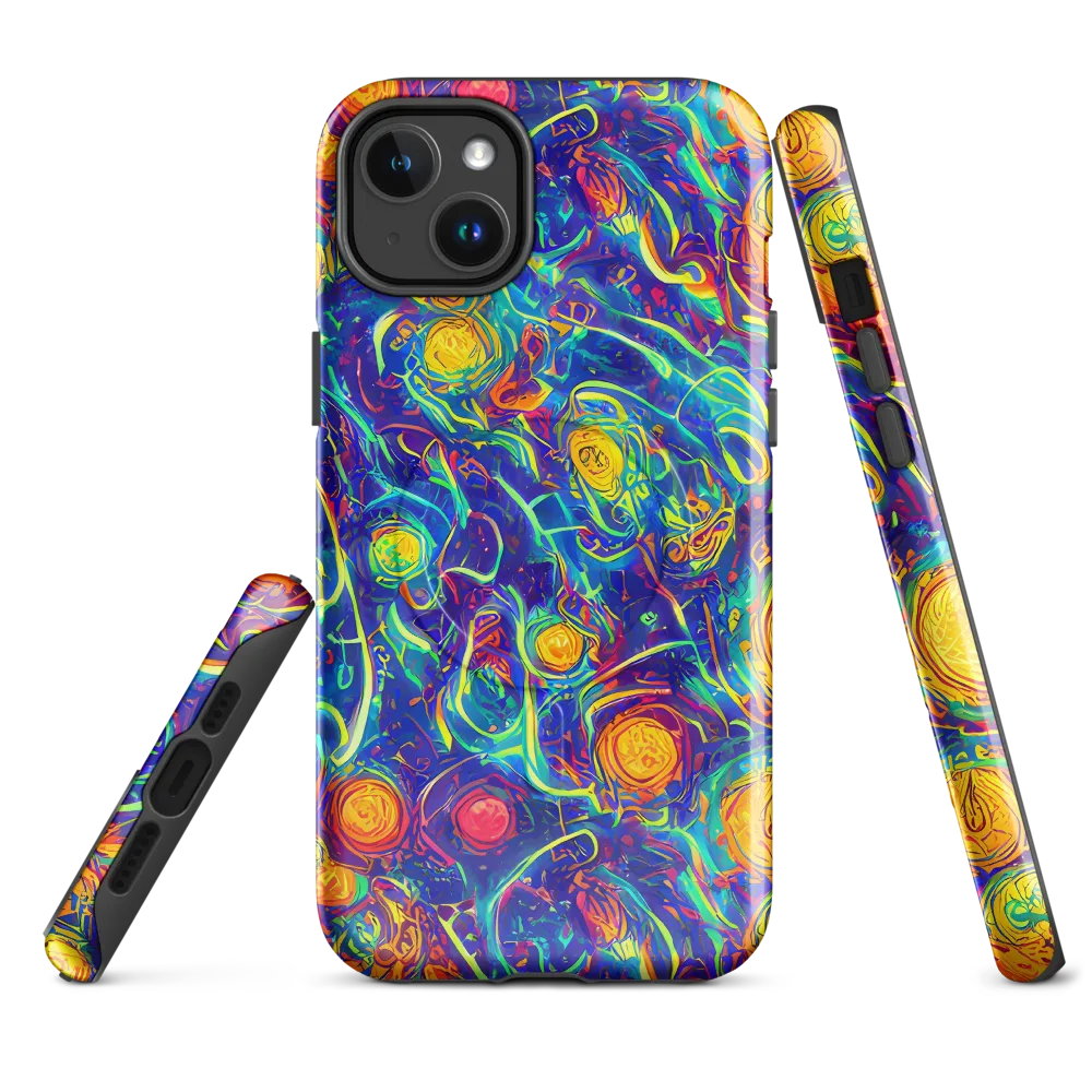 Cosmic Marigold on MagSafe Tough Case for iPhone® — Front