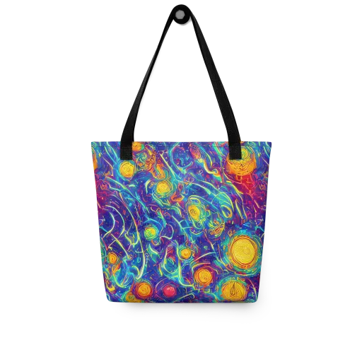 Cosmic Marigold on a Tote Bag