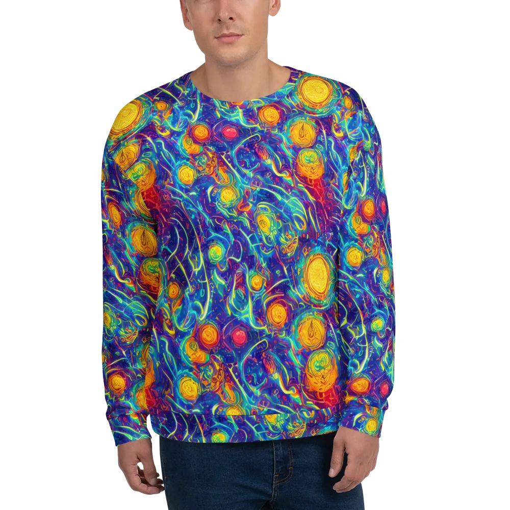 Cosmic Marigold on Sweatshirt — Front